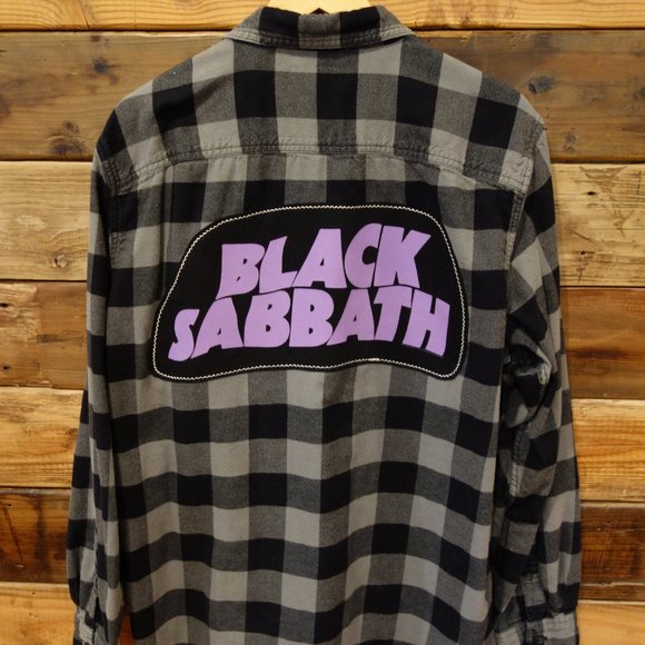 Timberland Other - Custom Timberland One-of-a-Kind Black Sabbath Flannel
